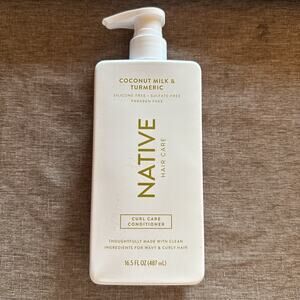 Native Hair-Curl Care Conditioner-Coconut Milk & Turmeric 16.5 Fl oz